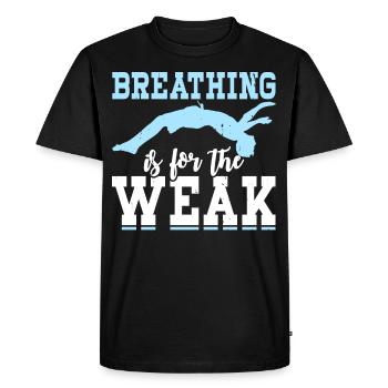 Flotteur de natation - T-shirt Premium bio Homme - noir - Devant - Nico (187cm)