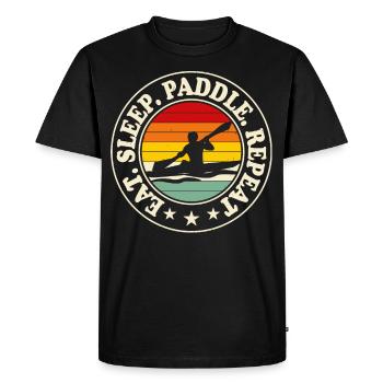 Kayak Kayaker Kayaker - Men's Premium Organic T-Shirt - black - Front - Nico (187cm)