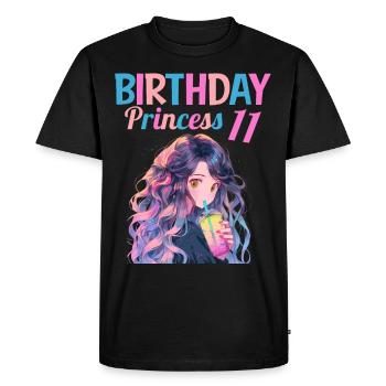 Anime Mandga Boba Bubble Tea 11ème anniversaire - T-shirt Premium bio Homme - noir - Devant - Nico (187cm)