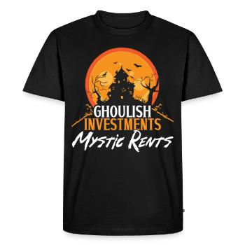 Investissements macabres Mystic Rents Halloween - T-shirt Premium bio Homme - noir - Devant - Nico (187cm)