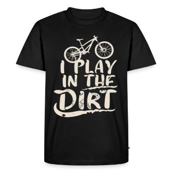 VTT Je joue dans la terre - T-shirt Premium bio Homme - noir - Devant - Nico (187cm)