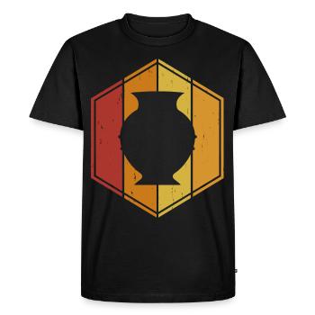 Poterie Poterie Poterie - T-shirt Premium bio Homme - noir - Devant - Nico (187cm)
