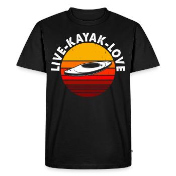 Kayak Kayaker Kayaker - Men's Premium Organic T-Shirt - black - Front - Nico (187cm)