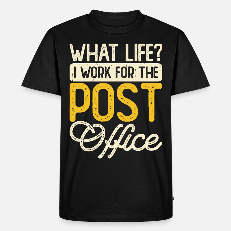 Briefträger Postbote - Männer Premium Bio T-Shirt - Schwarz