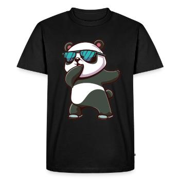 Panda Dabbing Panda Pandas Panda Baby - T-shirt Premium bio Homme - noir - Devant - Nico (187cm)