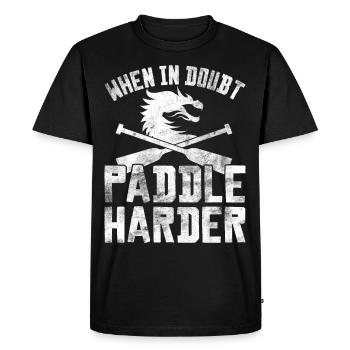 Fun dragon boat races - Men's Premium Organic T-Shirt - black - Front - Nico (187cm)