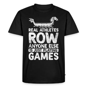 Fun dragon boat races - Men's Premium Organic T-Shirt - black - Front - Nico (187cm)