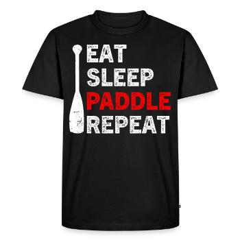 Fun dragon boat races - Men's Premium Organic T-Shirt - black - Front - Nico (187cm)