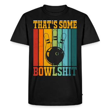 Bowling - T-shirt Premium bio Homme - noir - Devant - Nico (187cm)