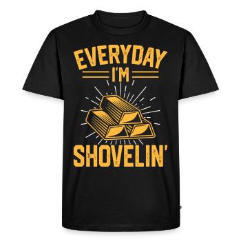 gold panning gold panner gold prospector gold prospector - Men's Premium Organic T-Shirt - black - Front - Nico (187cm)