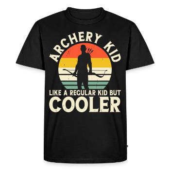 Archer Archery - Men's Premium Organic T-Shirt - black - Front - Nico (187cm)