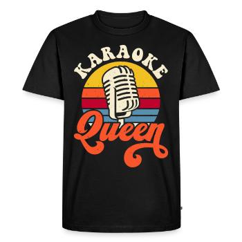 Karaoké - T-shirt Premium bio Homme - noir - Devant - Nico (187cm)