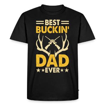 Hunt Hunter Daddy Fête des pères - T-shirt Premium bio Homme - noir - Devant - Nico (187cm)