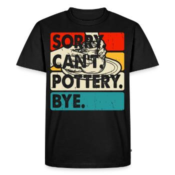 Poterie Poterie Poterie - T-shirt Premium bio Homme - noir - Devant - Nico (187cm)