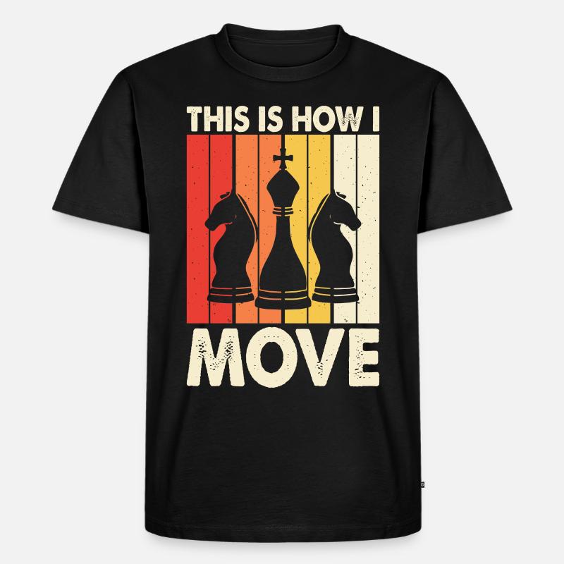 Schach - Männer Premium Bio T-Shirt - Schwarz