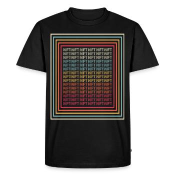 NFT - T-shirt Premium bio Homme - noir - Devant - Nico (187cm)