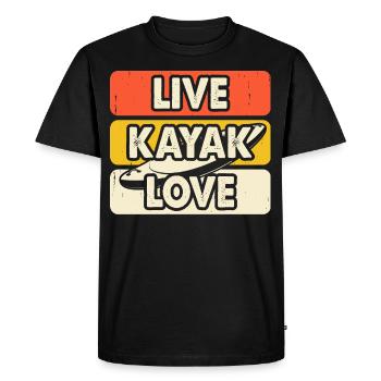 Kayak Kayaker Kayaker - Men's Premium Organic T-Shirt - black - Front - Nico (187cm)