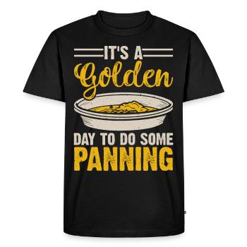 gold panning gold panner gold prospector gold prospector - Men's Premium Organic T-Shirt - black - Front - Nico (187cm)