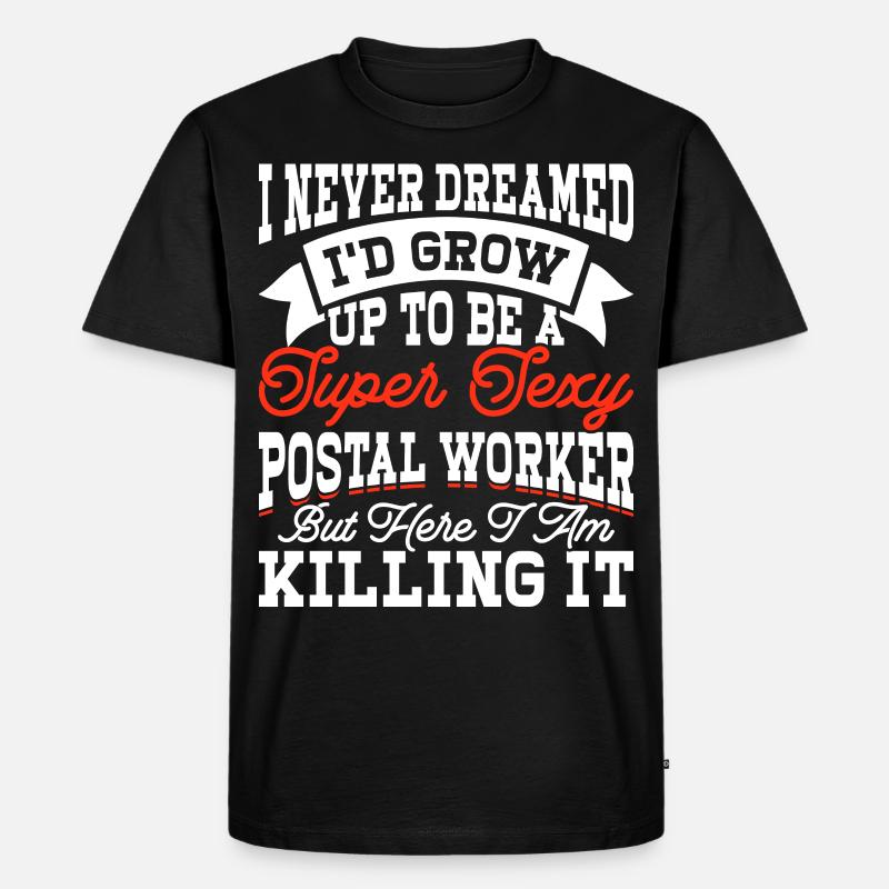 Briefträger Postbote - Männer Premium Bio T-Shirt - Schwarz