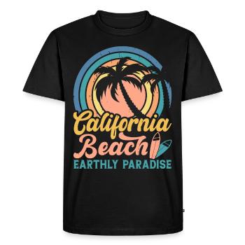 Surfeur - T-shirt Premium bio Homme - noir - Devant - Nico (187cm)