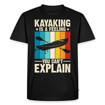 Kayak Kayaker Kayaker - Men's Premium Organic T-Shirt - black - Front - Nico (187cm)