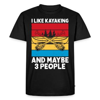 Kayak Kayaker Kayaker - Men's Premium Organic T-Shirt - black - Front - Nico (187cm)