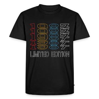 Edition Limitée 1987 Anniversaire 1987 Vintage Rétro - T-shirt Premium bio Homme - noir - Devant - Nico (187cm)