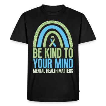 - Be Friendly Dyscalculia Awareness - Men's Premium Organic T-Shirt - black - Front - Nico (187cm)
