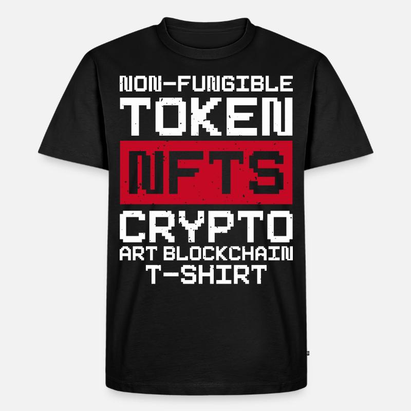 NFT - Männer Premium Bio T-Shirt - Schwarz