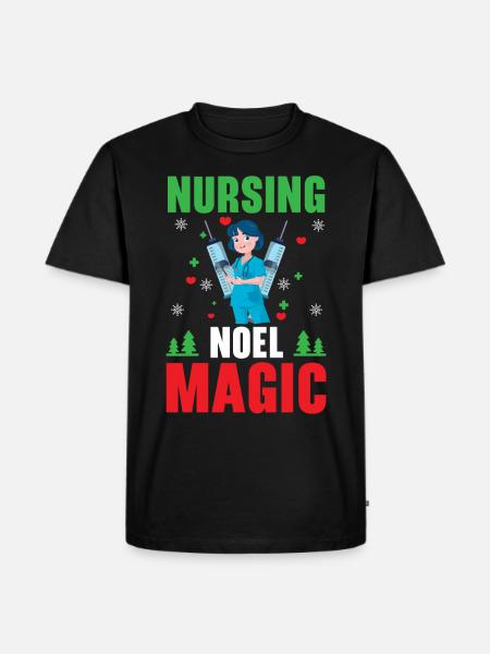 Nursing Noel Magic Medical Patients - Men's Premium Organic T-Shirt - black