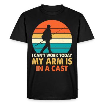 Pêche Pêcheurs Pêche - T-shirt Premium bio Homme - noir - Devant - Nico (187cm)