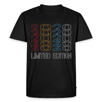 Edition Limitée 2020 Anniversaire 2020 Vintage Rétro - T-shirt Premium bio Homme - noir - Devant - Nico (187cm)