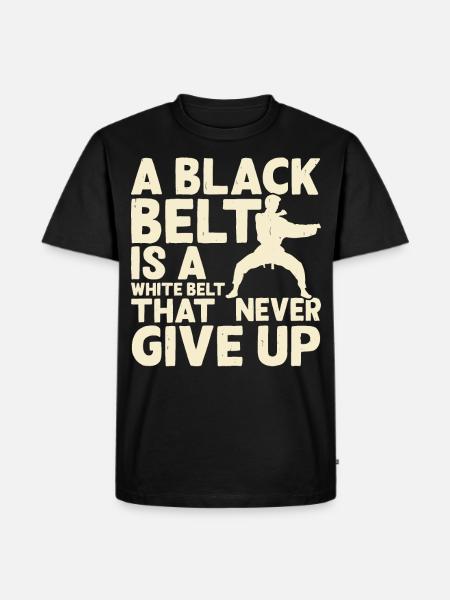 Karate - Männer Premium Bio T-Shirt - Schwarz