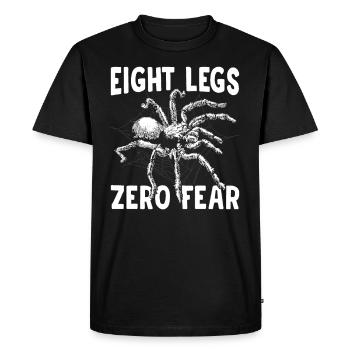 Eight Legs Zero Fear Tarantula Propriétaire Pet - T-shirt Premium bio Homme - noir - Devant - Nico (187cm)