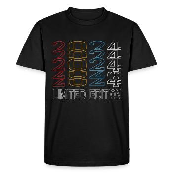 Edition Limitée 2024 Anniversaire 2024 Vintage Rétro - T-shirt Premium bio Homme - noir - Devant - Nico (187cm)