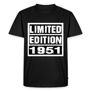 Edition Limitée 1951 Anniversaire 1951 Vintage Rétro - T-shirt Premium bio Homme - noir - Devant - Nico (187cm)