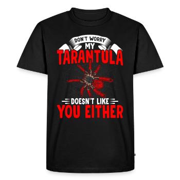 Tarentula ne t’aime pas non plus Pet - T-shirt Premium bio Homme - noir - Devant - Nico (187cm)