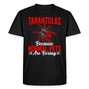 Normal pets are boring - Men's Premium Organic T-Shirt - black - Front - Nico (187cm)