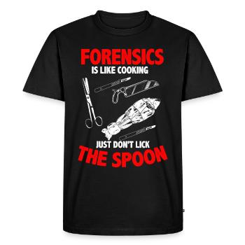 Funny coroner - Men's Premium Organic T-Shirt - black - Front - Nico (187cm)