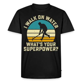 Hockey - T-shirt Premium bio Homme - noir - Devant - Nico (187cm)
