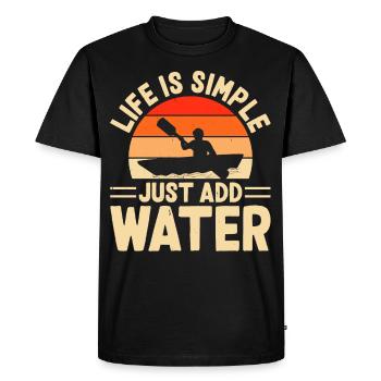 Kayak Kayaker Kayaker - Men's Premium Organic T-Shirt - black - Front - Nico (187cm)