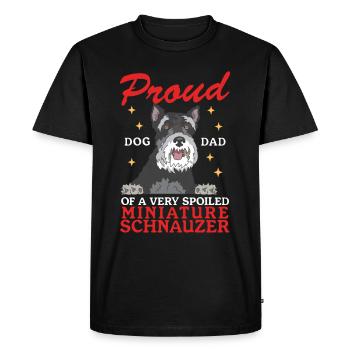 Schnauzer miniature Papa Schnauzer Chiens Cadeau - T-shirt Premium bio Homme - noir - Devant - Nico (187cm)