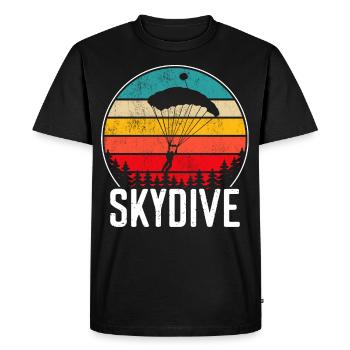 Skydive skydiving - Men's Premium Organic T-Shirt - black - Front - Nico (187cm)