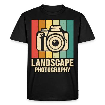 Photographer - Men's Premium Organic T-Shirt - black - Front - Nico (187cm)
