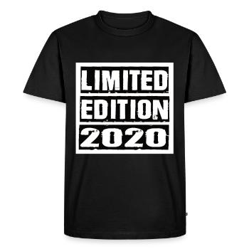Edition Limitée 2020 Anniversaire 2020 Vintage Rétro - T-shirt Premium bio Homme - noir - Devant - Nico (187cm)