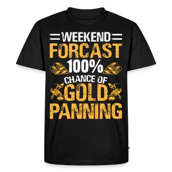 gold panning gold panner gold prospector gold prospector - Men's Premium Organic T-Shirt - black - Front - Nico (187cm)