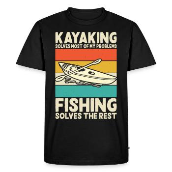Kayak Kayaker Kayaker - Men's Premium Organic T-Shirt - black - Front - Nico (187cm)