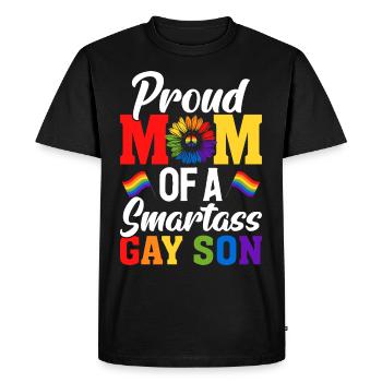 LGBTQ mom - Men's Premium Organic T-Shirt - black - Front - Nico (187cm)