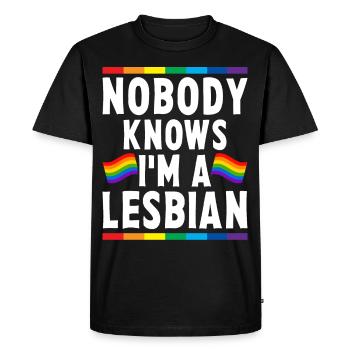 LGBTQ - T-shirt Premium bio Homme - noir - Devant - Nico (187cm)