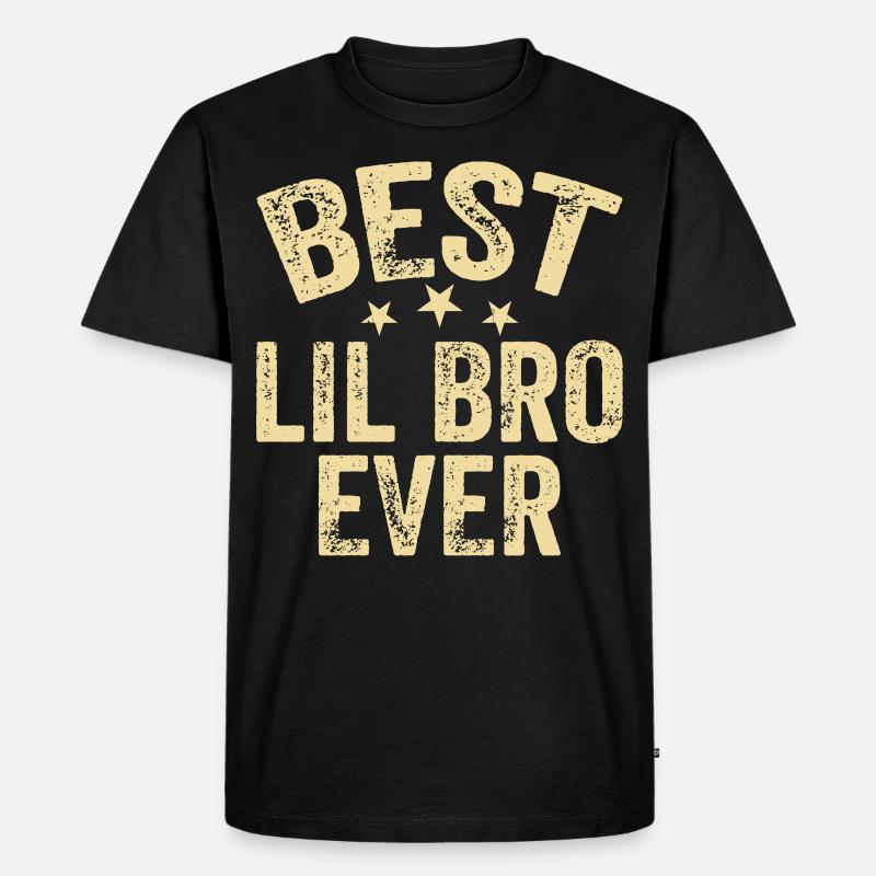 Bester Kleiner Bruder - Männer Premium Bio T-Shirt - Schwarz